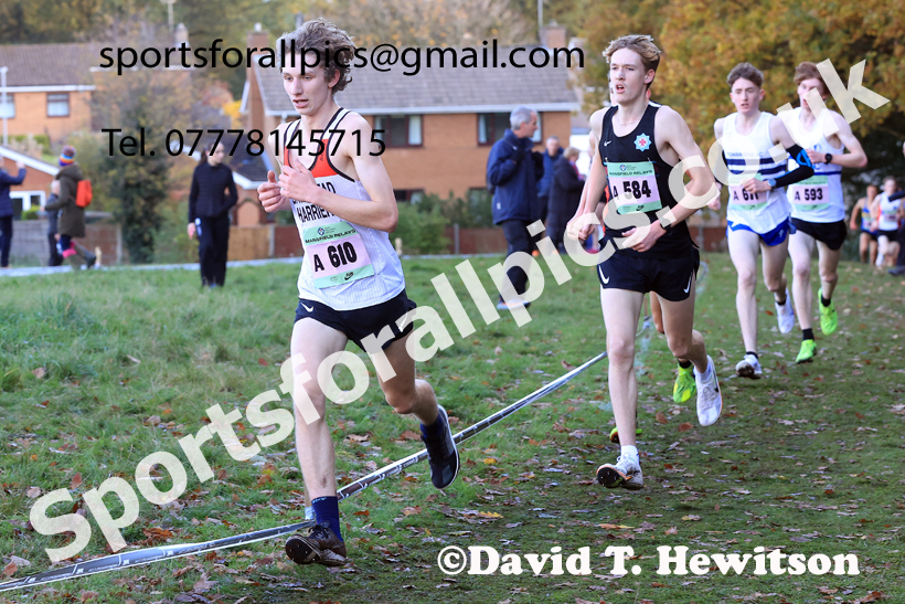 Mens Under-17s 2025 National Cross Country Relays, Berry Hill Park, Mansfield. Photo: David T. Hewitson/Sports for All Pics